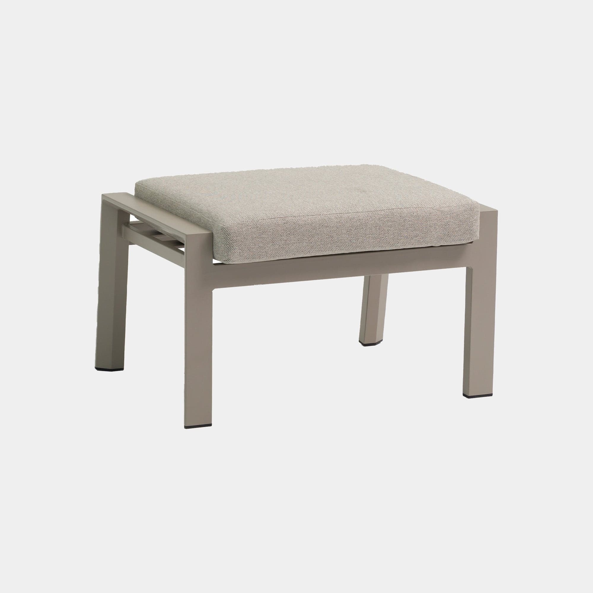 Barbados - Garden Footstool, Grey Aluminium - Image 3