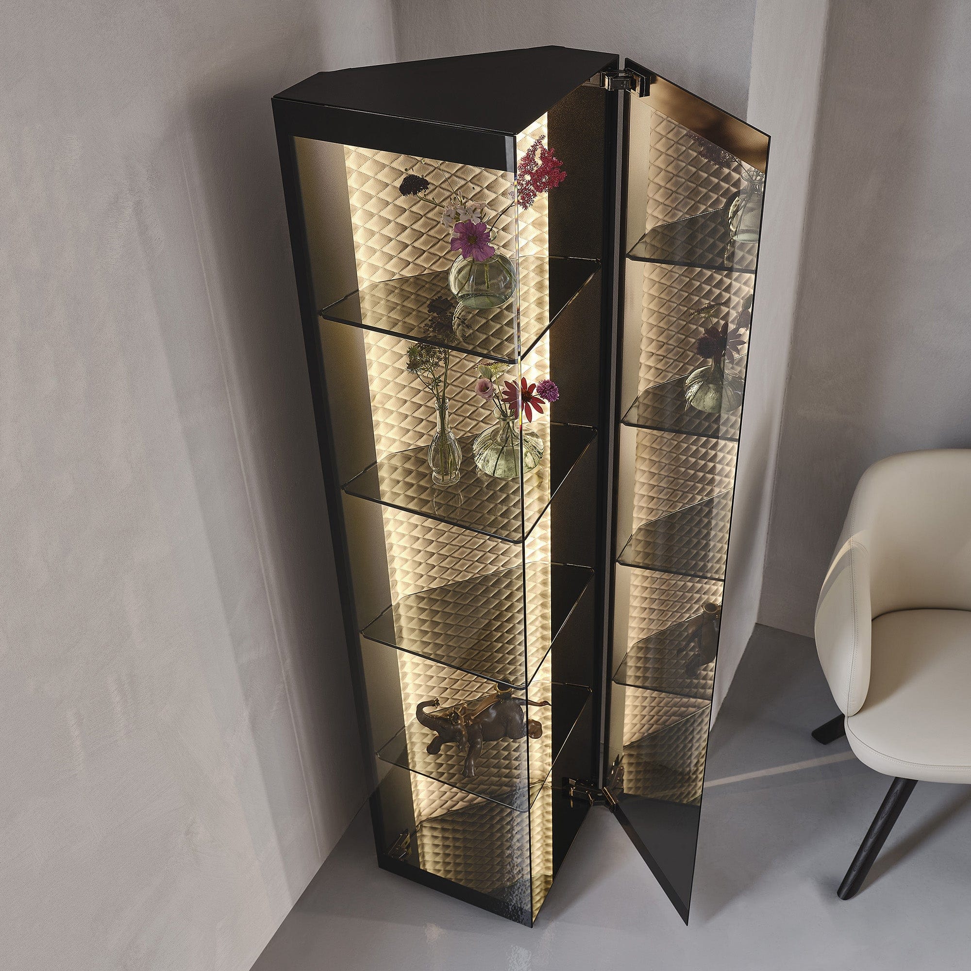 Cattelan Italia Atelier - Display Cabinet With LED Lighting - Image 4