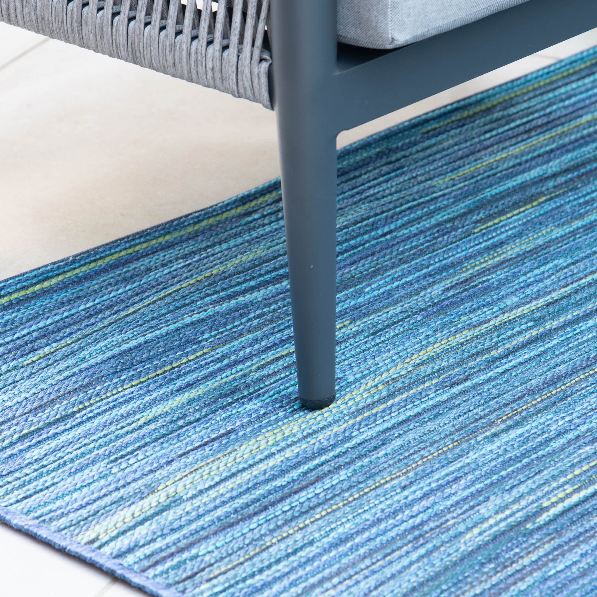 Coconut Grove - 3 Seat Garden Sofa Set & Coffee Table, Aluminium & Rattan Rope Effect - Image 5