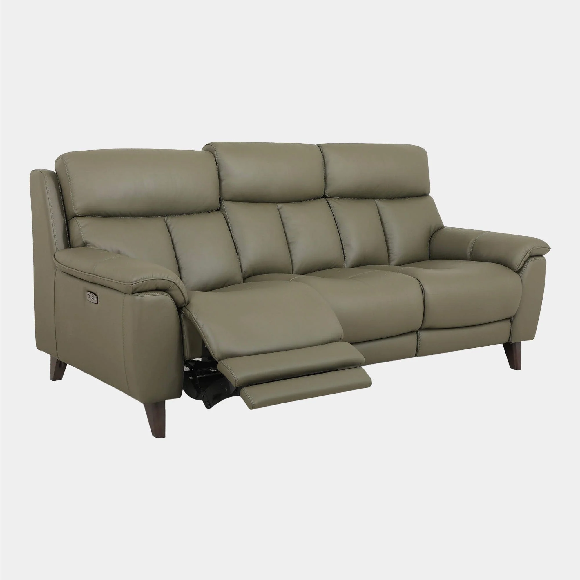 Connecticut - 3 Seat Power Recliner Sofa, Leather - Image 4