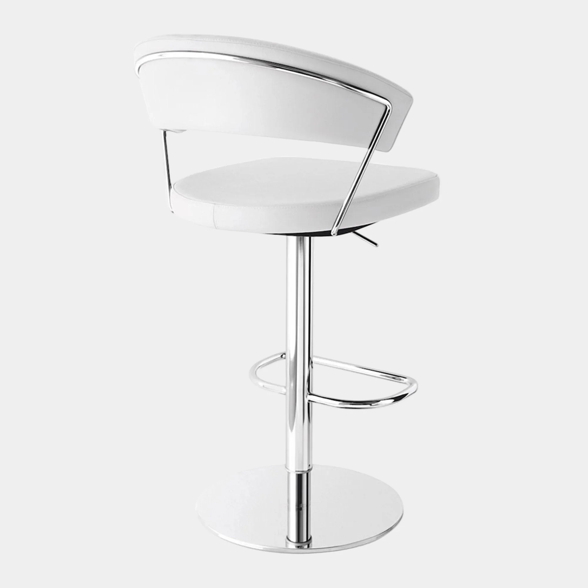 Calligaris New York - Adjustable Bar Stool, Leather - Image 3