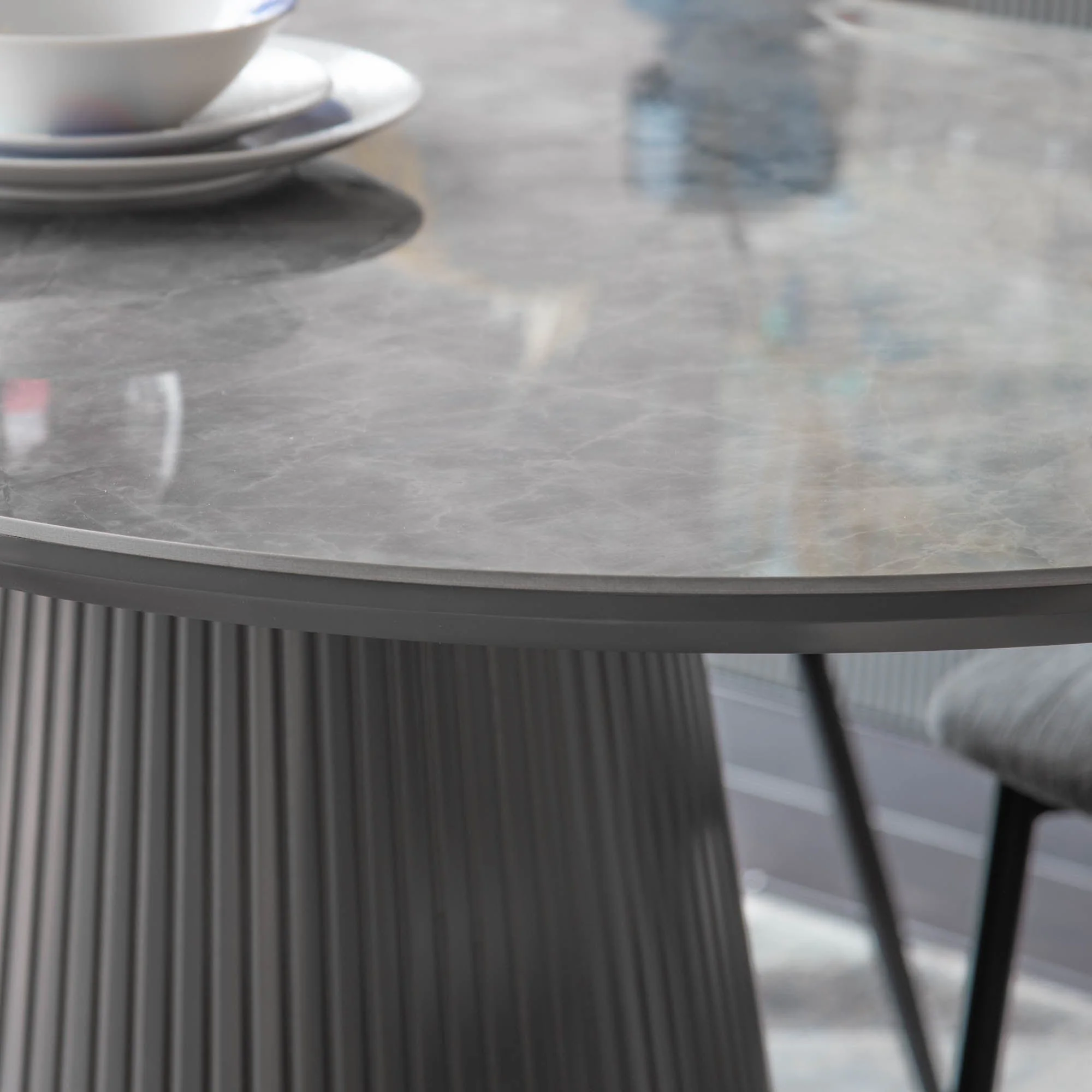 Dario - Sintered Stone Dining Table & 6 Dining Chairs Set - Image 12