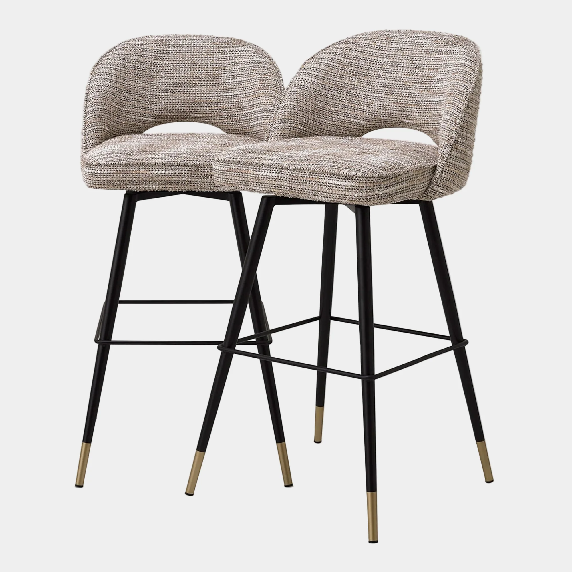 Eichholtz Cliff - Swivel Barstools Set Of 2, Velvet - Image 14