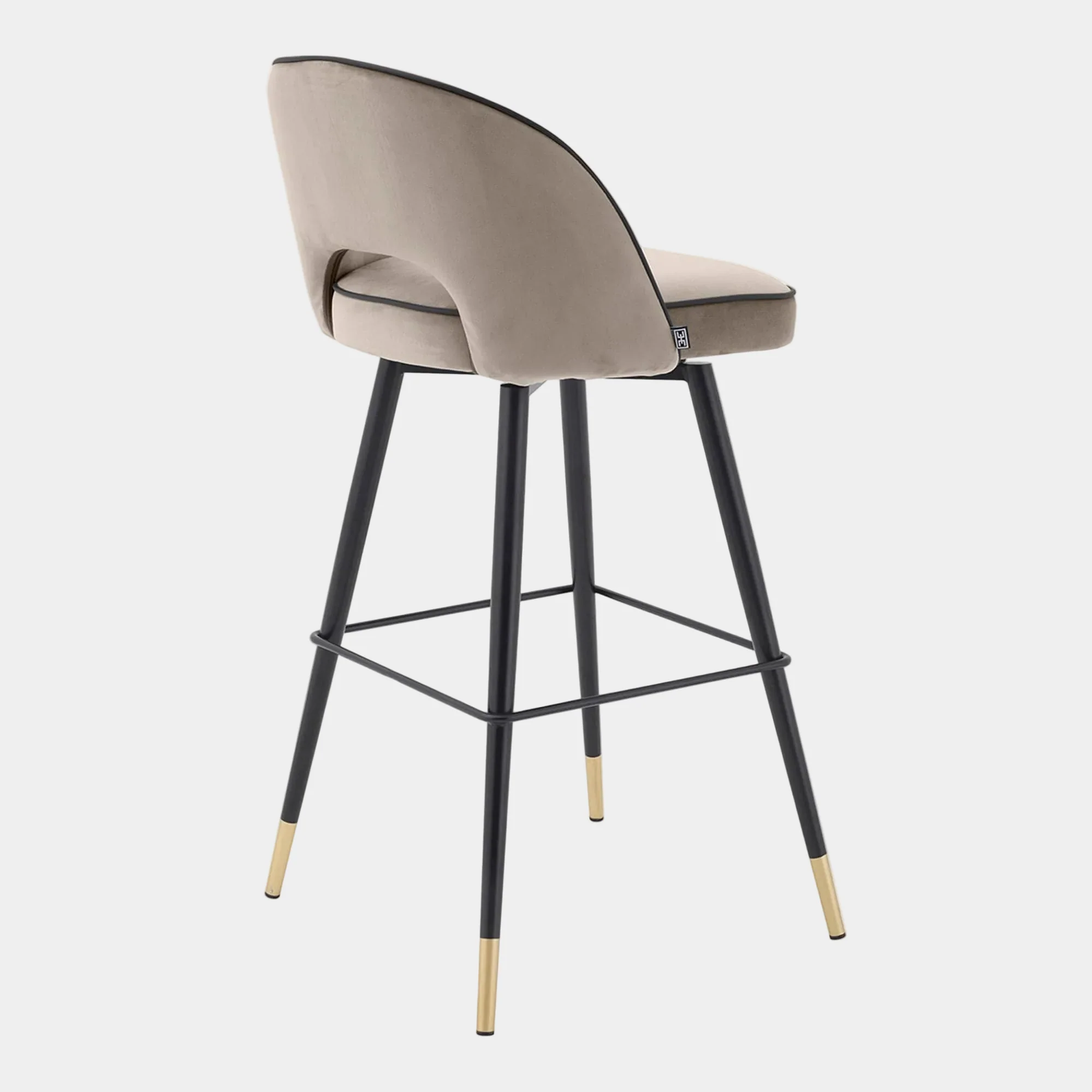 Eichholtz Cliff - Swivel Barstools Set Of 2, Velvet - Image 4