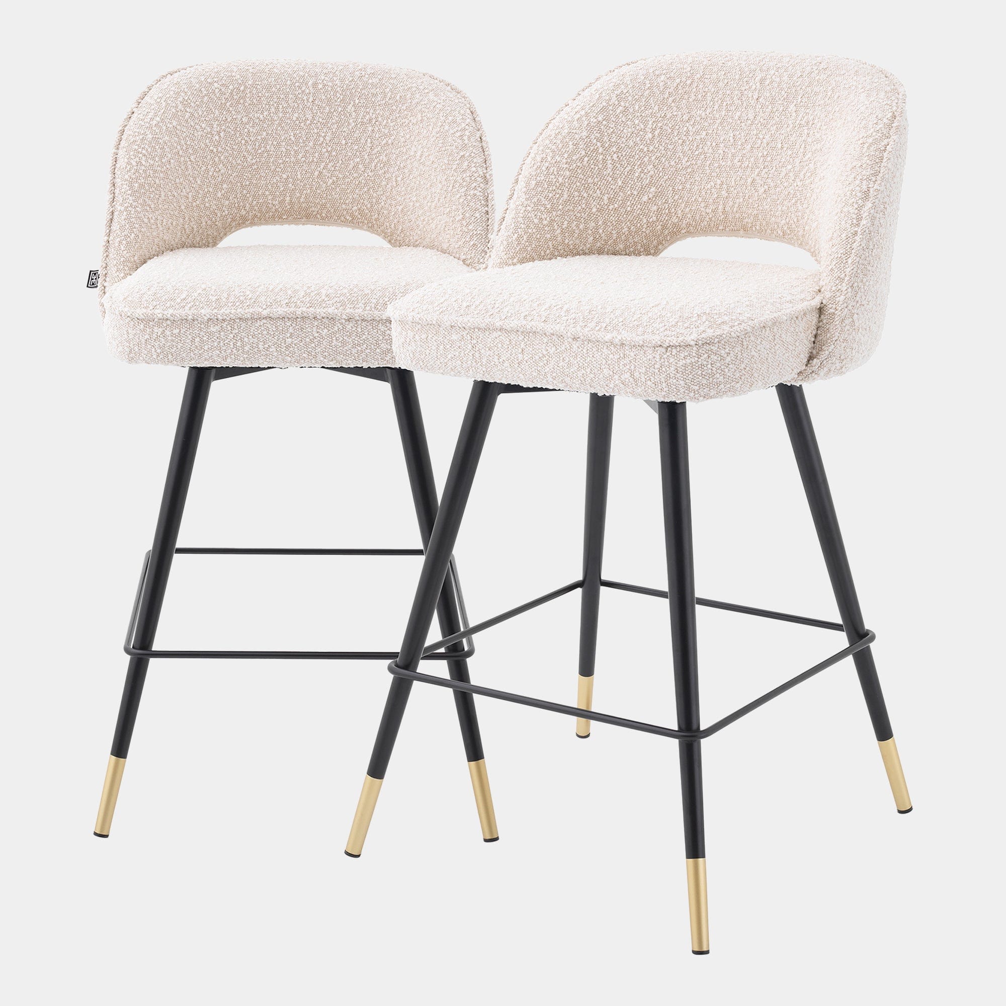 Eichholtz Cliff - Swivel Bar Stools Set Of 2, Fabric - Image 22