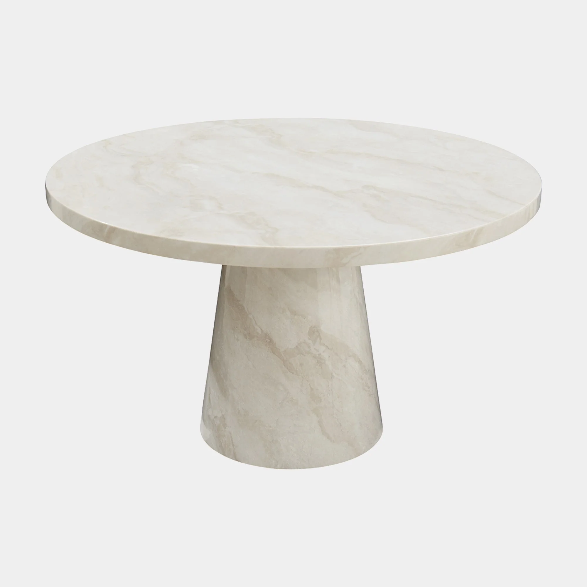 Glacier - Solid Marble Round Dining Table - Image 3