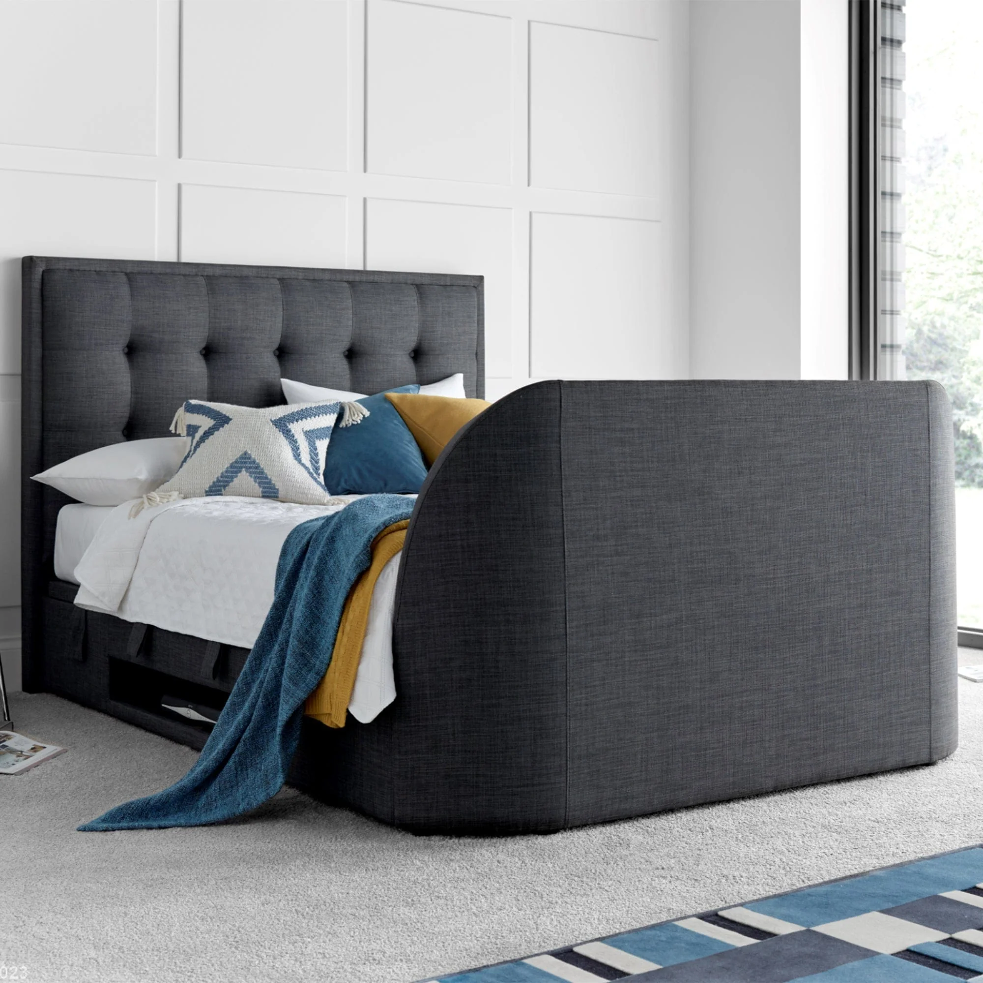 Heidi - TV Bed, Ottoman Bed Frame - Image 3