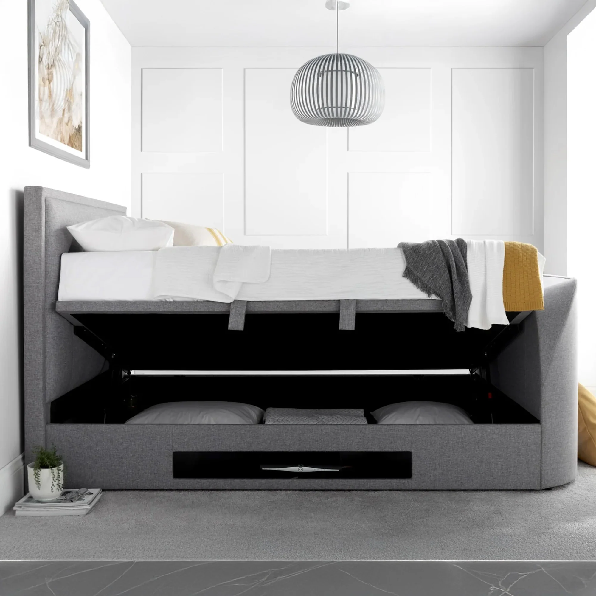 Heidi - TV Bed, Ottoman Bed Frame - Image 6