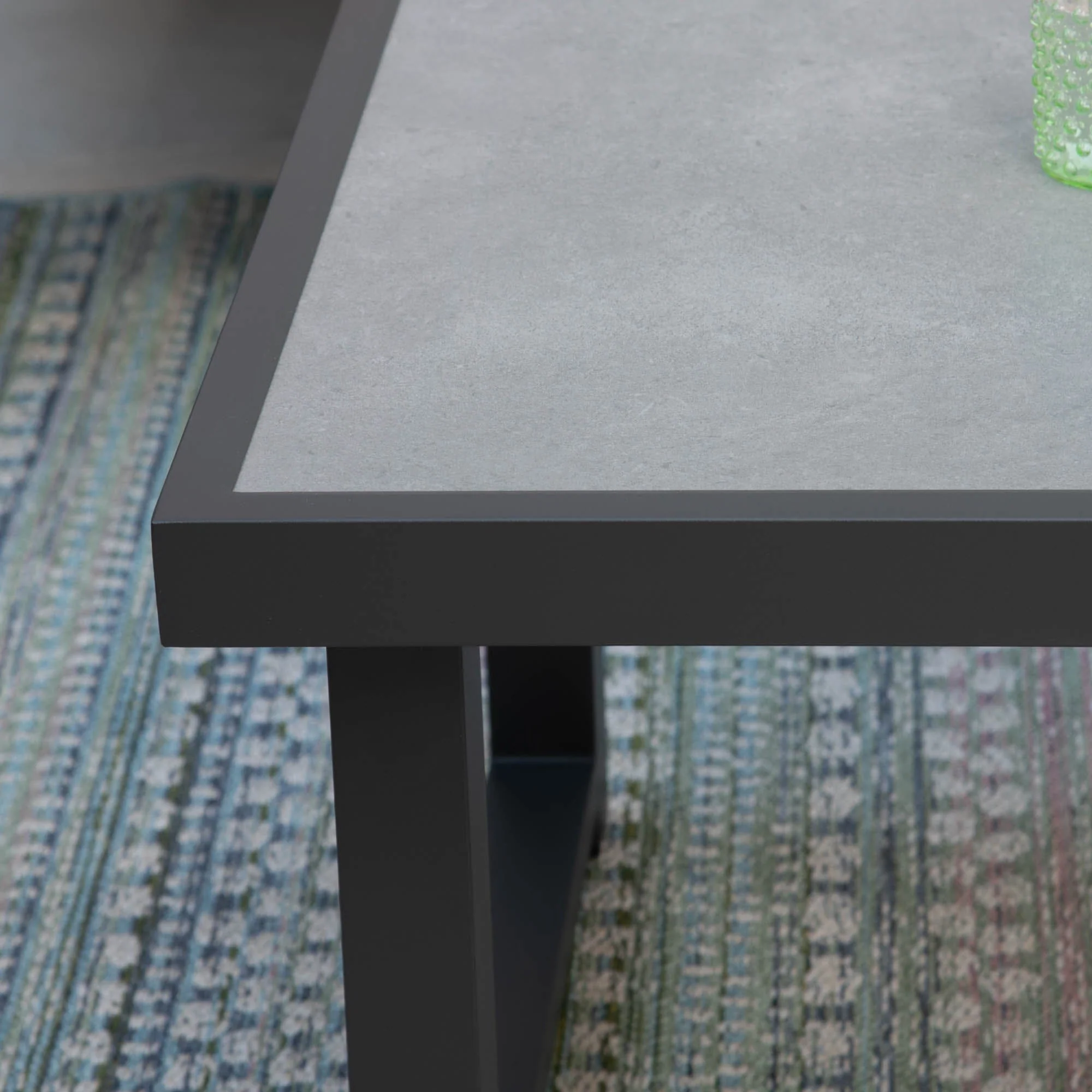 Key Largo - 2 Seat Garden Sofa Set & Coffee Table, Aluminium & Rattan - Image 10