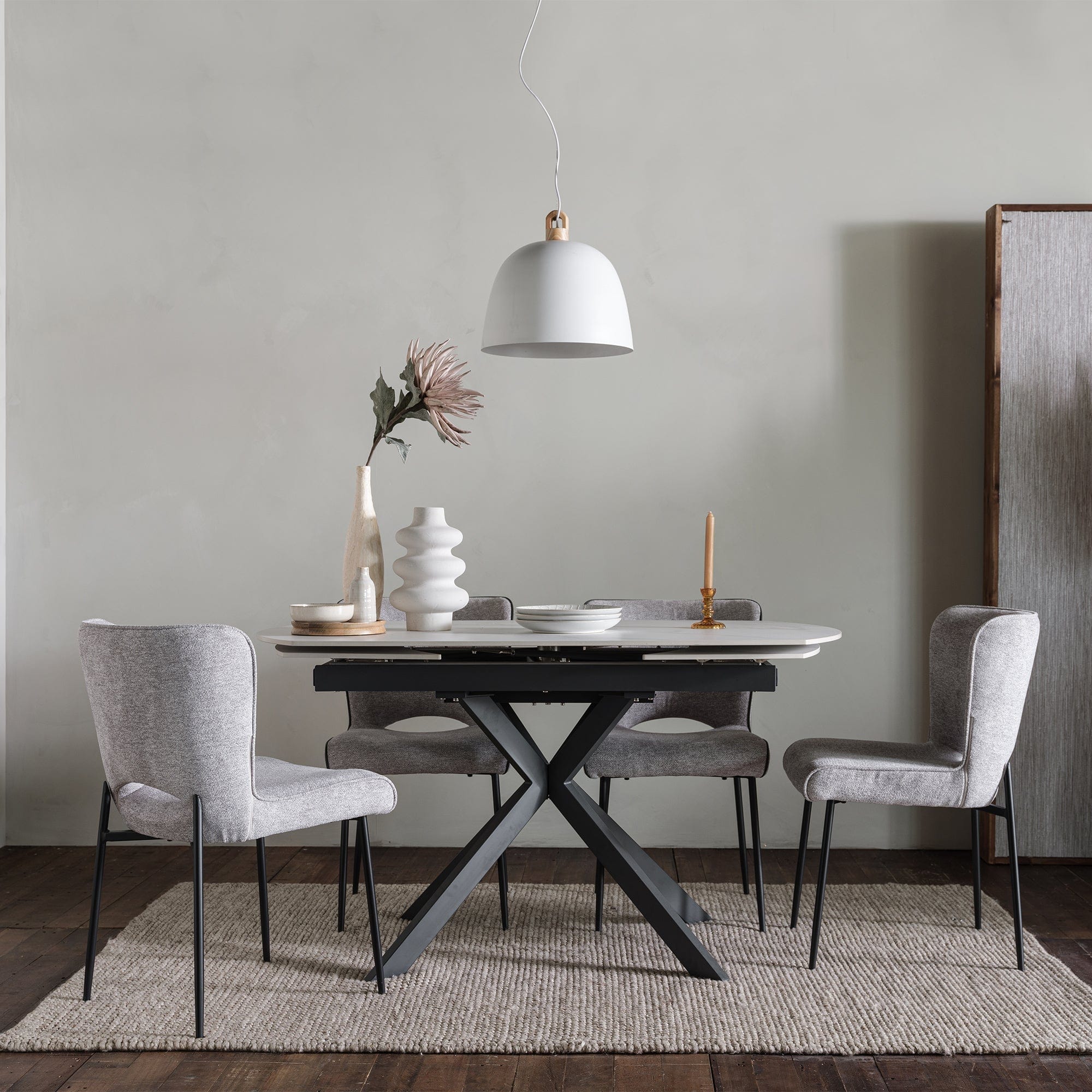 Loire - Stone Effect Extending Dining Table - Image 8