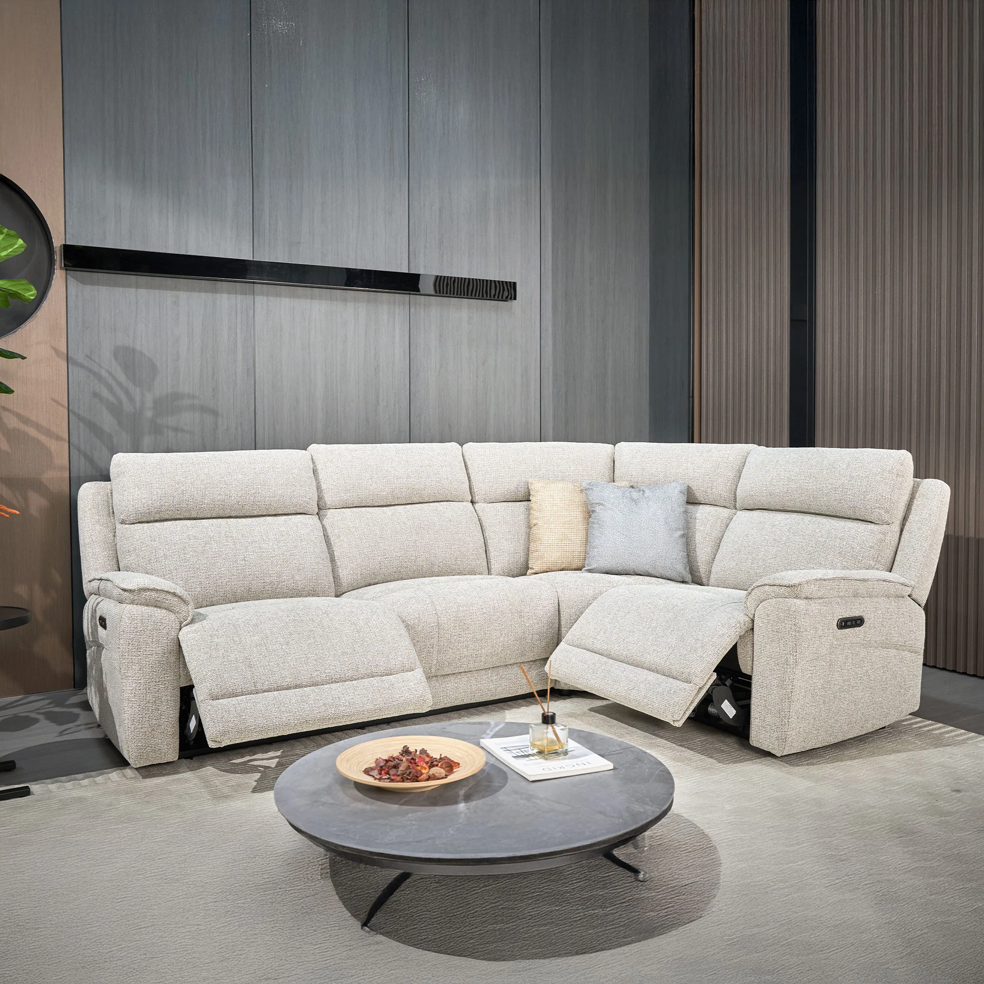 Lyceum - 2.5 Seat LHF Corner Power Recliner Sofa, Fabric - Image 6