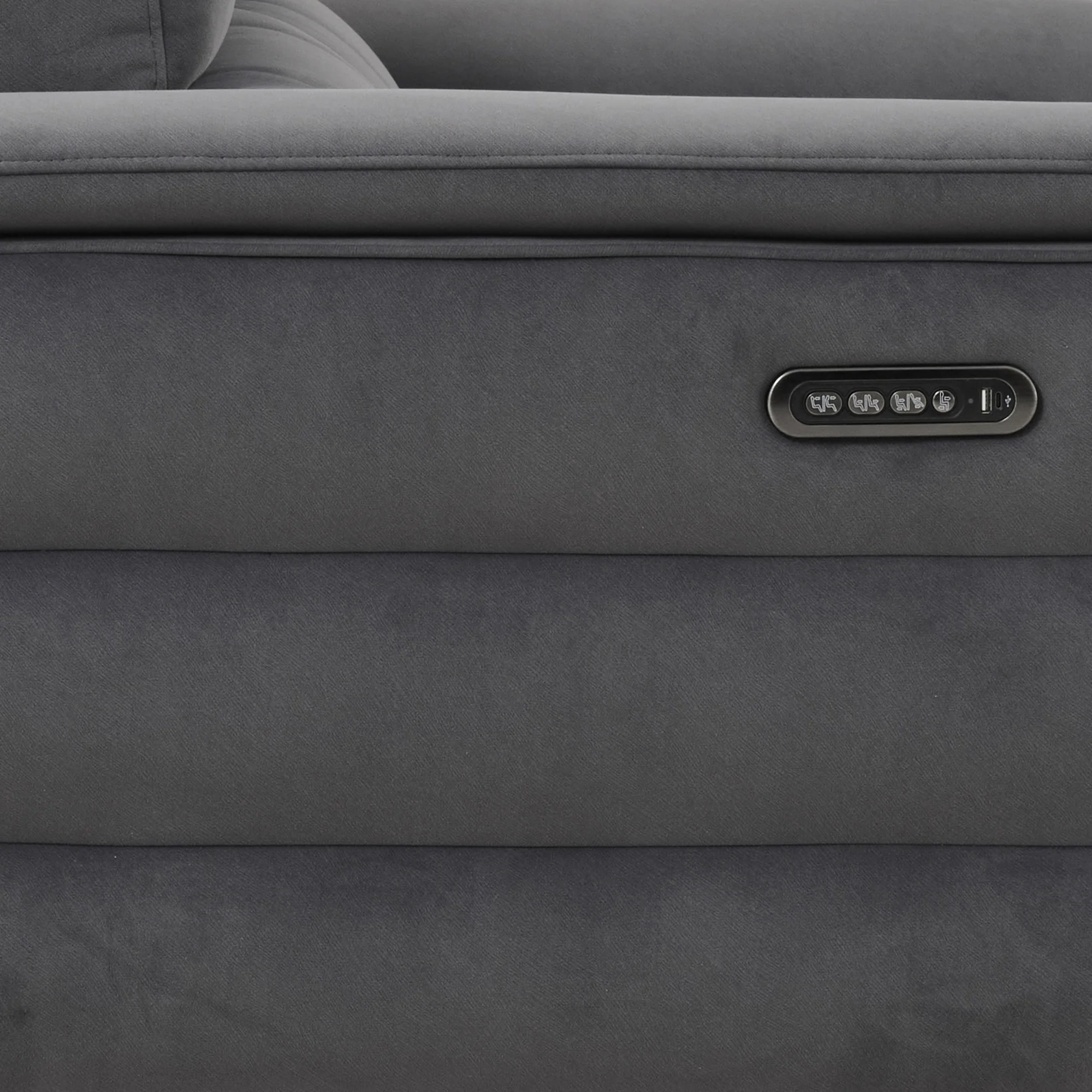 Nickelodeon - 2.5 Power Recliner Sofa With Touch Screen Control, Fabric - Image 8