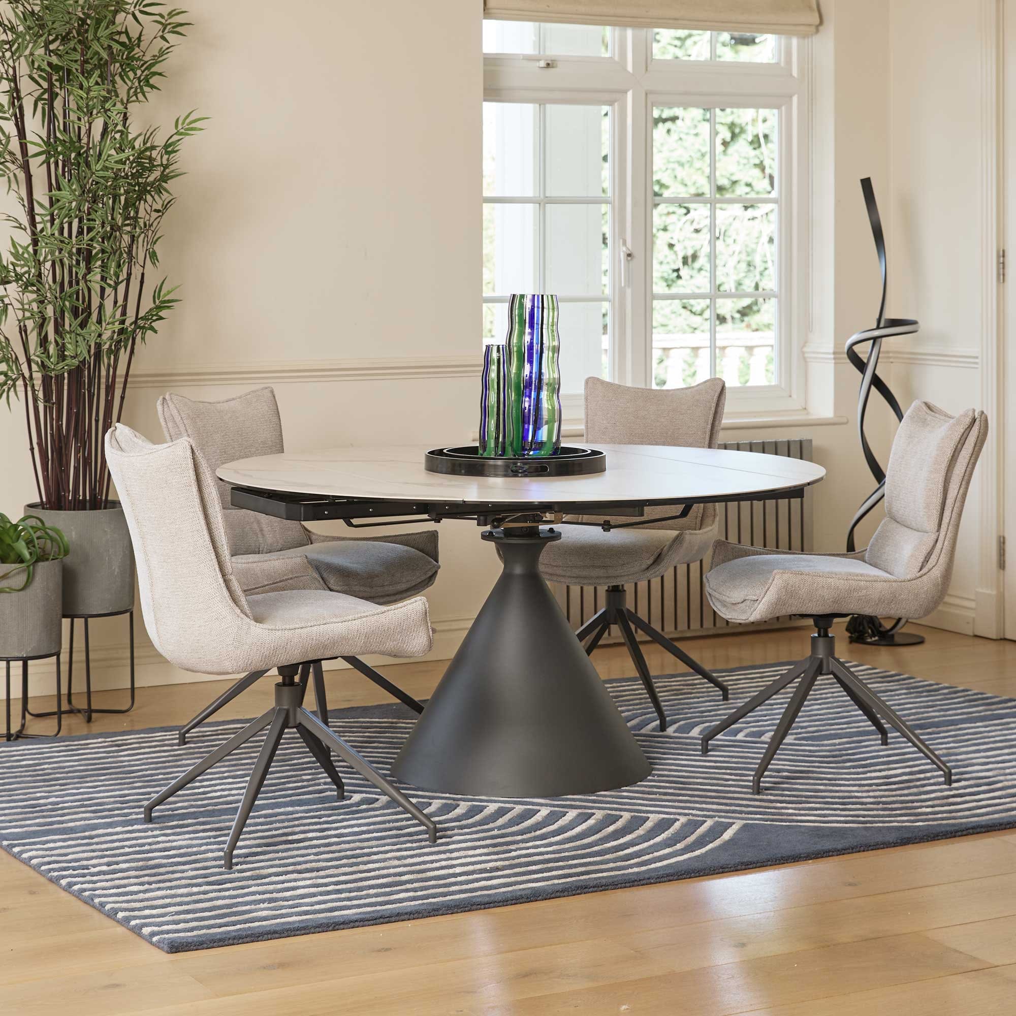 Redondo - Ceramic Extending Dining Table - Image 4