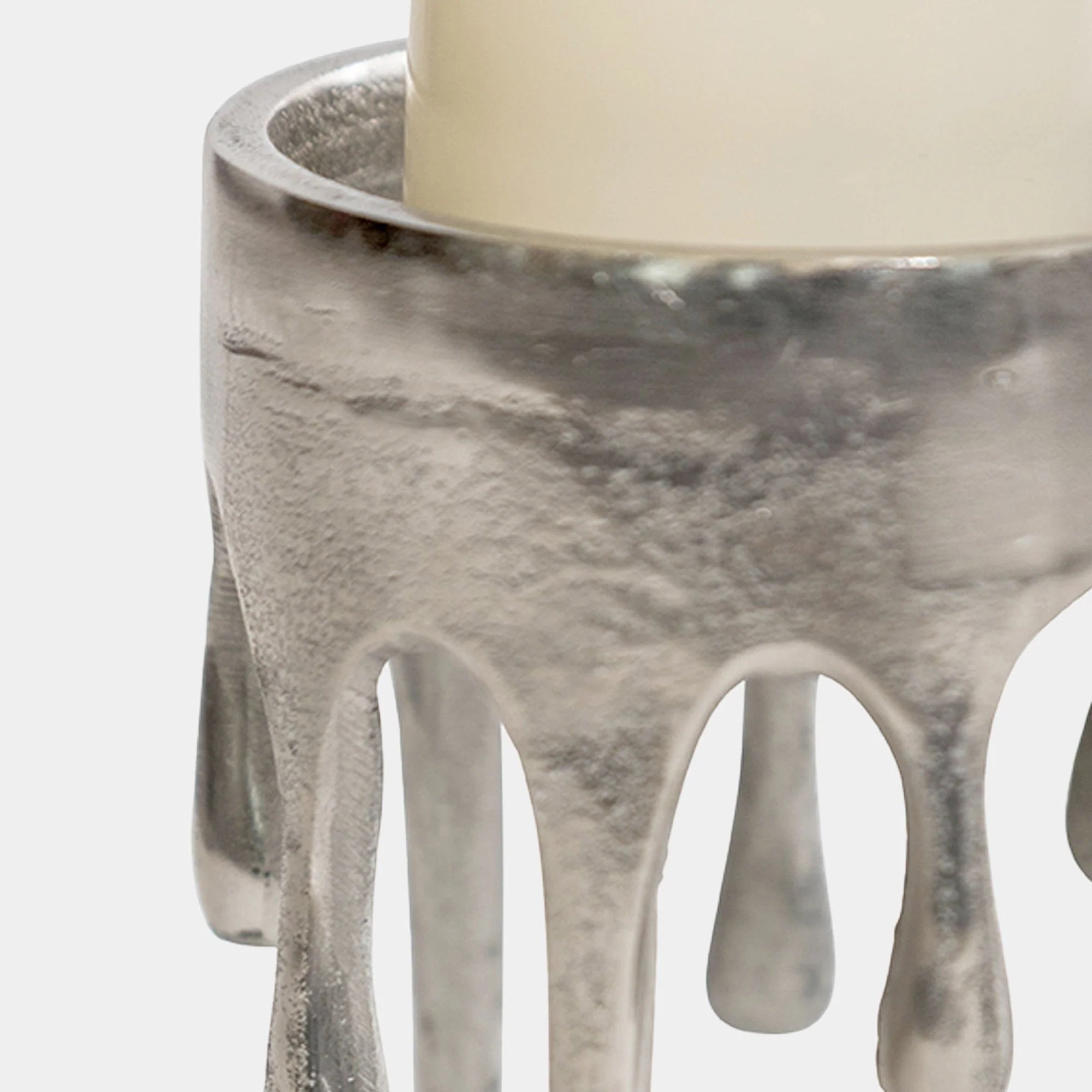 Samana - Silver Candle Holder, Large - Image 3