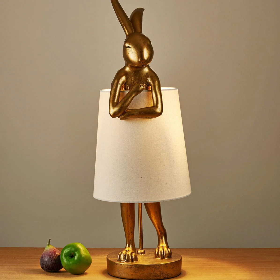 Shy Bunny - Gold Table Lamp - Image 3