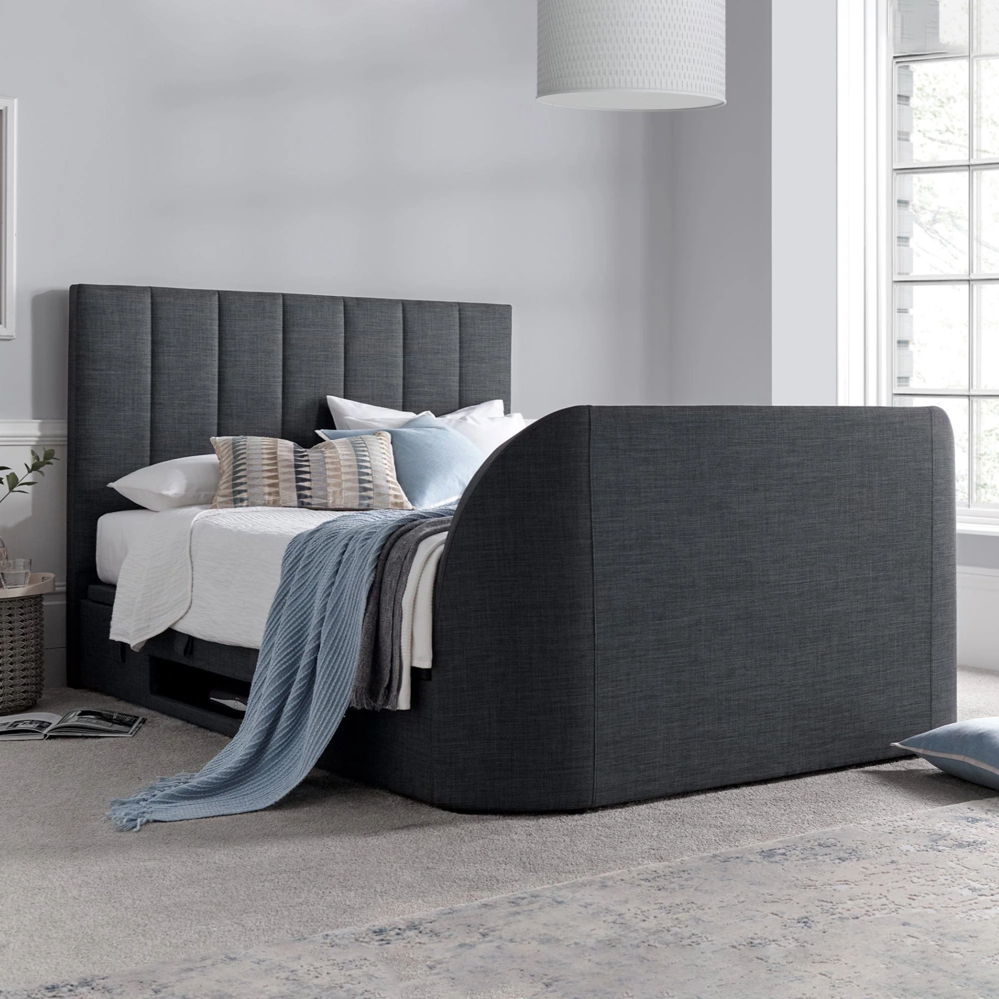 Theo - TV Bed, Ottoman Bed Frame - Image 3