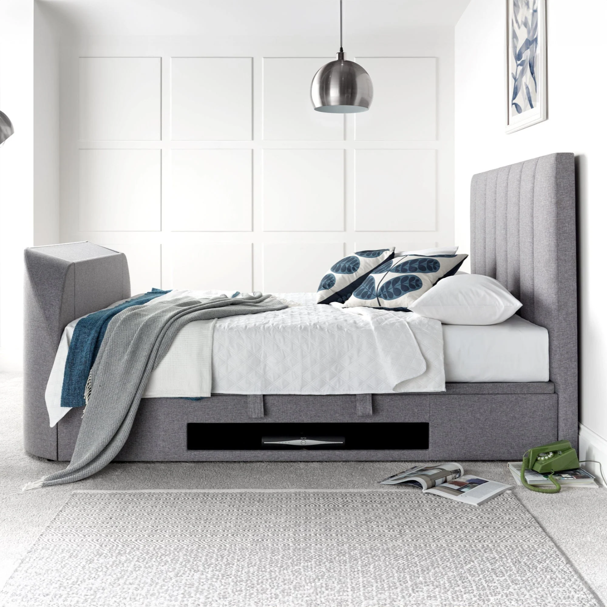 Theo - TV Bed, Ottoman Bed Frame - Image 5