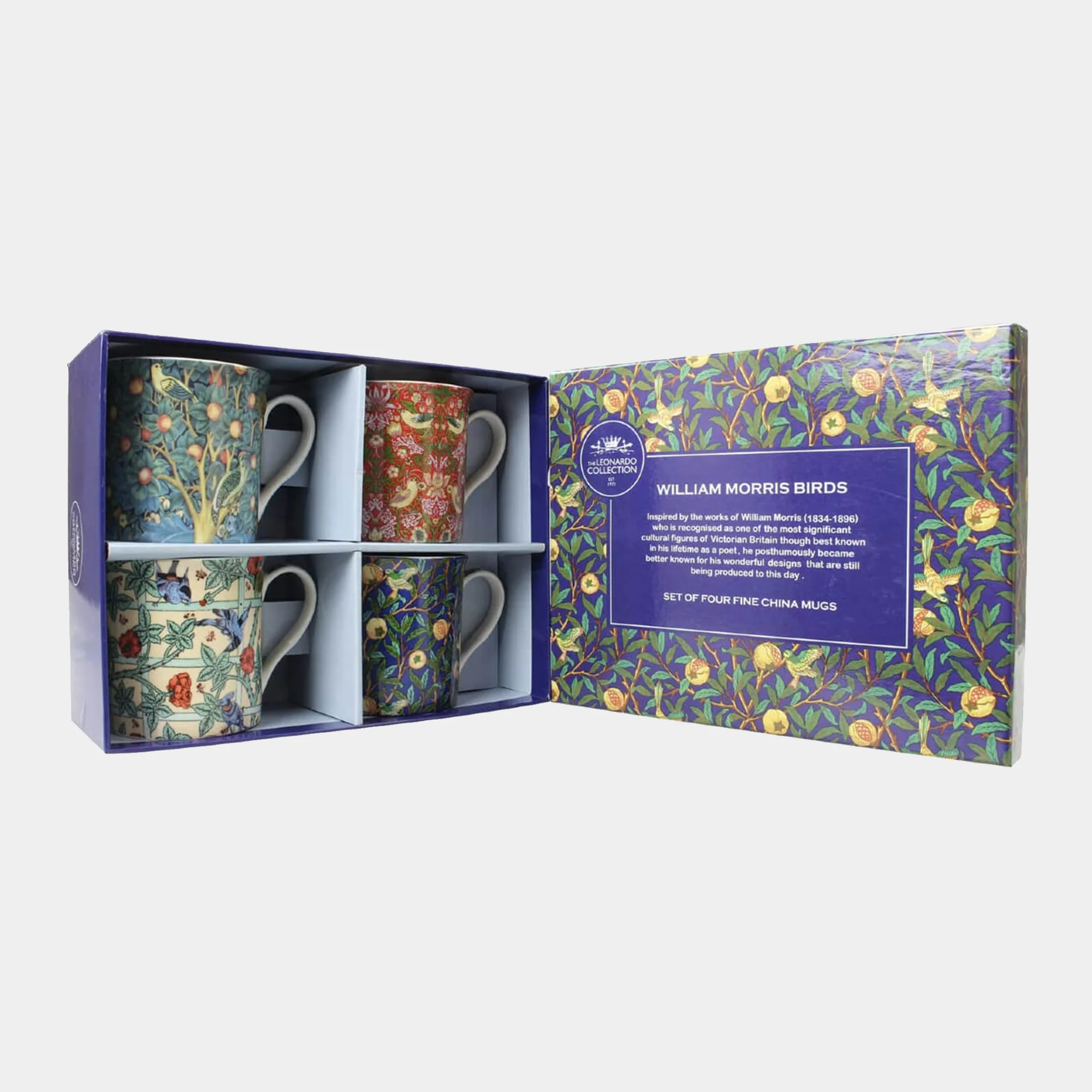 William Morris Birds - Set of 4 Mugs - Image 3